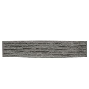 Betonzaunplatte 'Standard Montana' Beton/Stahl grau 200 x 38,5 x 3,5 cm