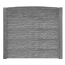 Betonzaunbogenplatte 'Standard Montana' Beton/Stahl grau 200 x 45 x 3,5 cm