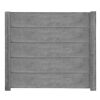 Betonzaunplatte 'Standard Stein' glatt 200 x 38,5 x 3,5 cm grau