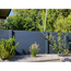 Betonzaunplatte 'Standard Stein' glatt 200 x 38,5 x 3,5 cm grau