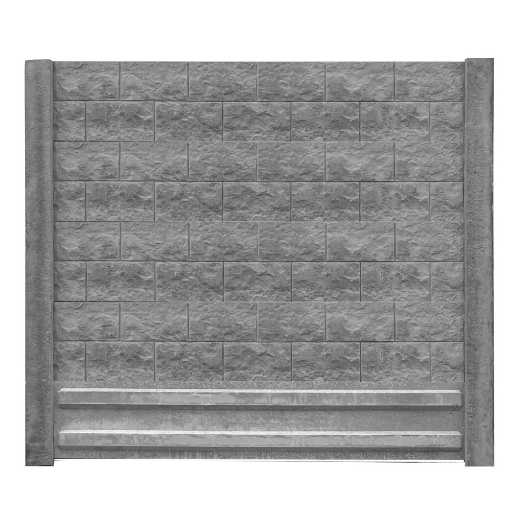 Sockelplatte 'Standard' 200 x 38,5 x 3,5 cm grau