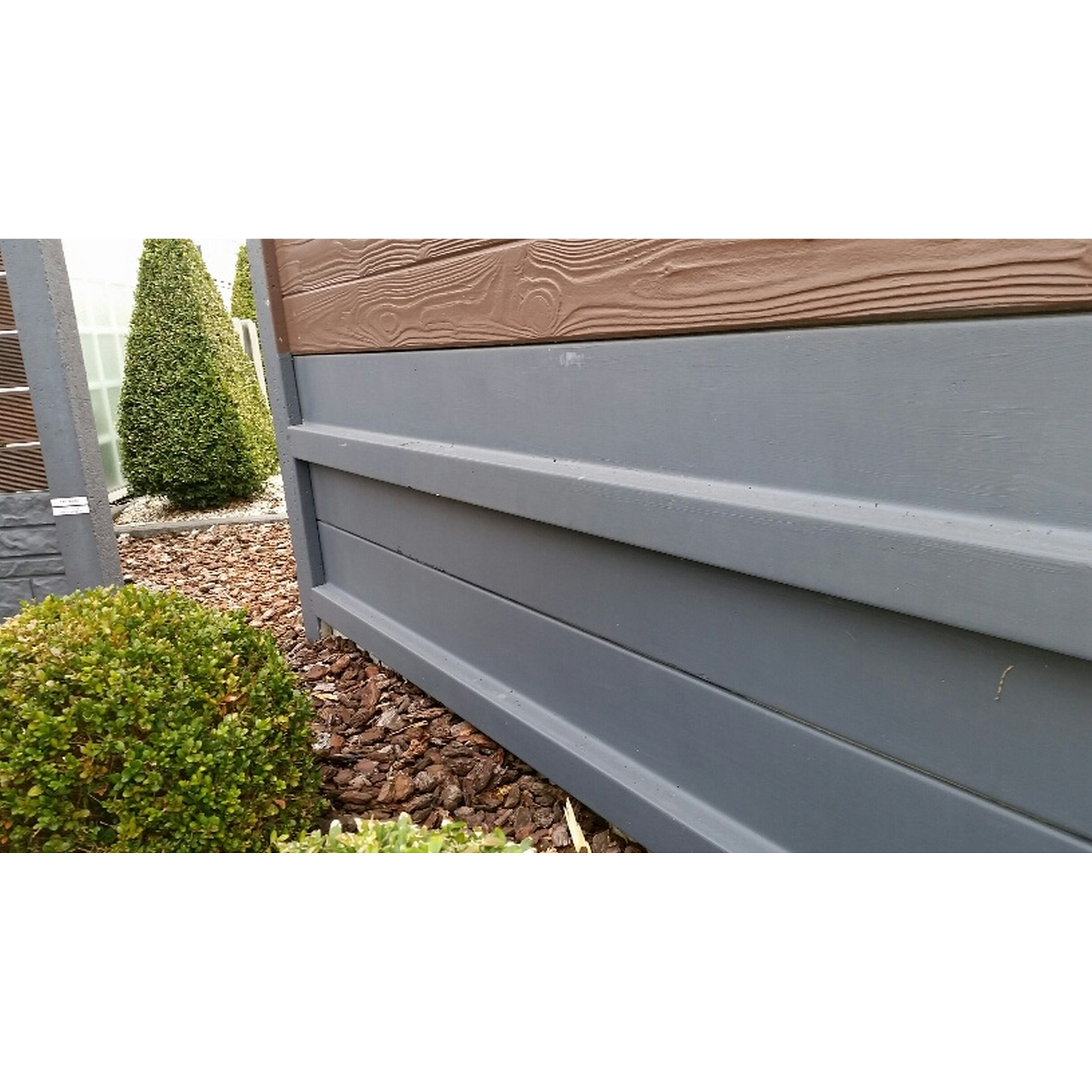 Sockelplatte 'Standard' 200 x 38,5 x 3,5 cm grau