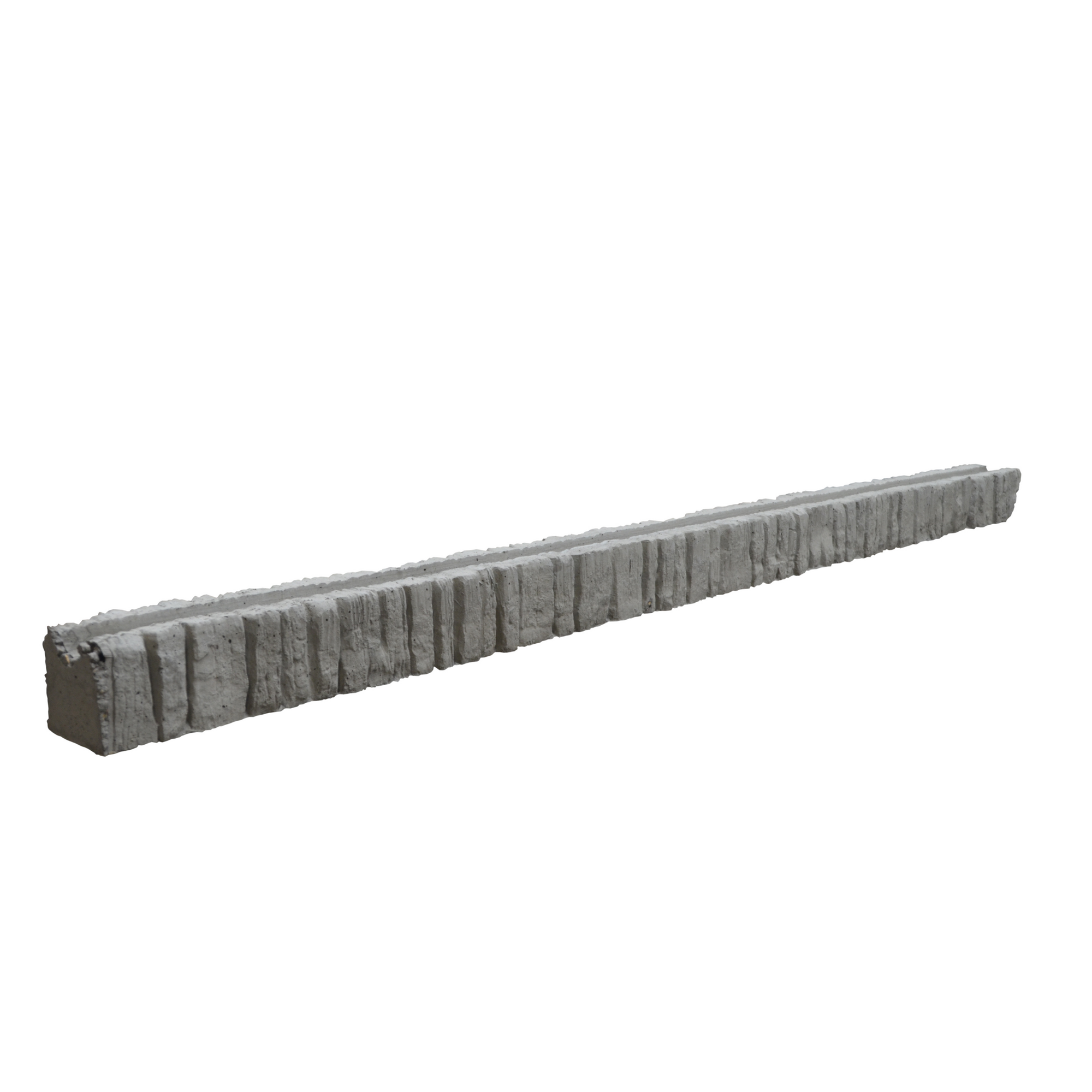 Beckers Betonzaun Anfangspfosten 'Mediterran Nostalgie' 12,5 x 12 x 305 cm grau