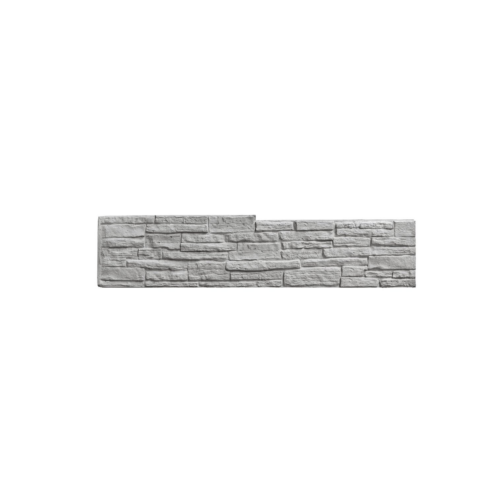 Betonzaunplatte 'Mediterran Nostalgie' Beton/Stahl grau 144 x 30 x 4 cm + product picture