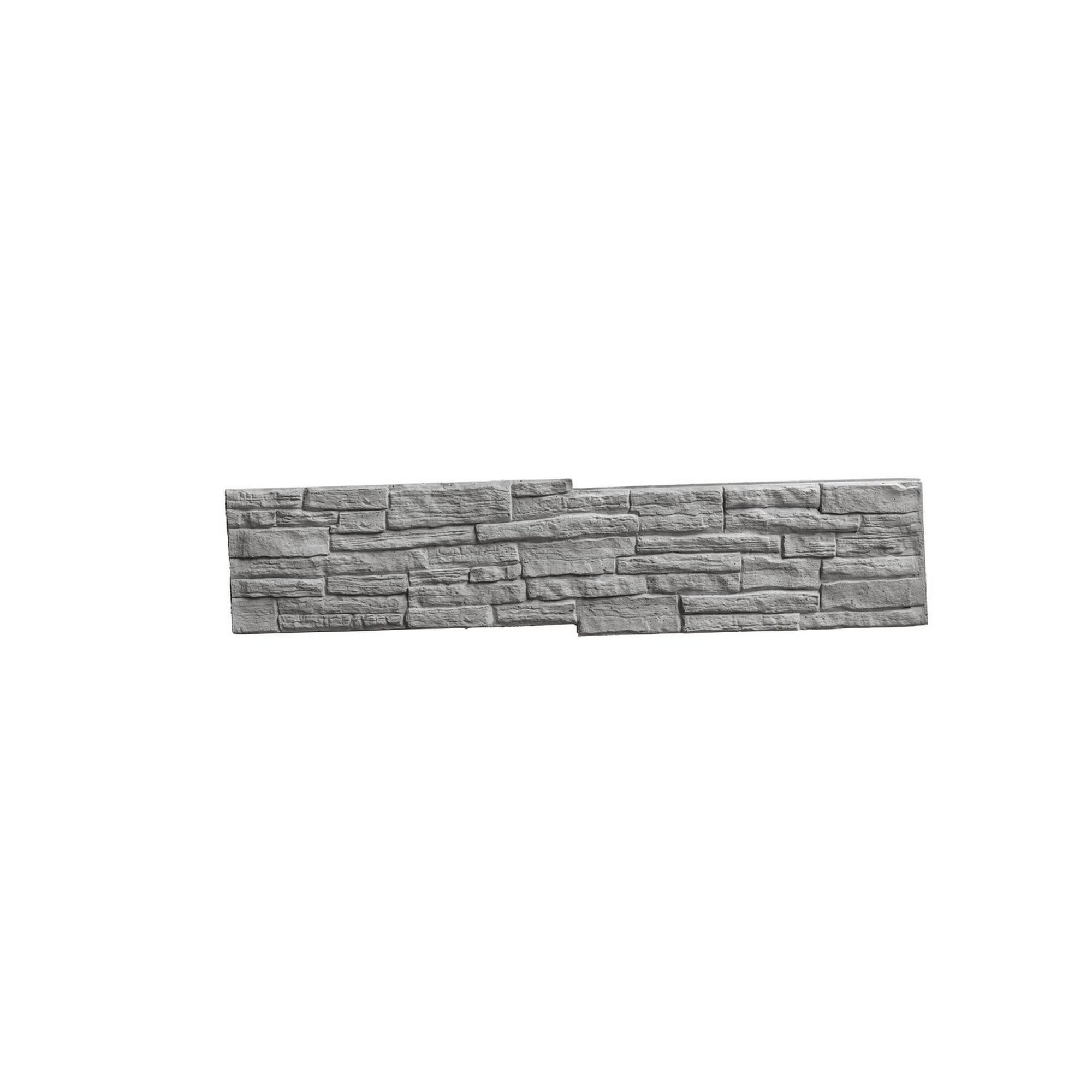 Betonzaunplatte 'Mediterran Nostalgie' Beton/Stahl grau 4 x 144 x 30 cm + product picture