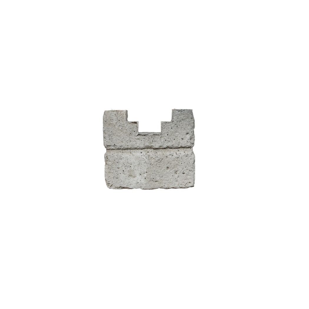 Graue Abdeckplatte für Mauer