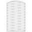 Verkleinertes Bild von Zaunelement 'Longlife Romo' gebogen weiß 120 x 180/196 cm