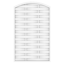 Verkleinertes Bild von Zaunelement 'Longlife Romo' gebogen weiß 120 x 180/196 cm
