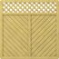 Holz Gartenzaunelement GADA Rechteck 179x179 mit Gitter