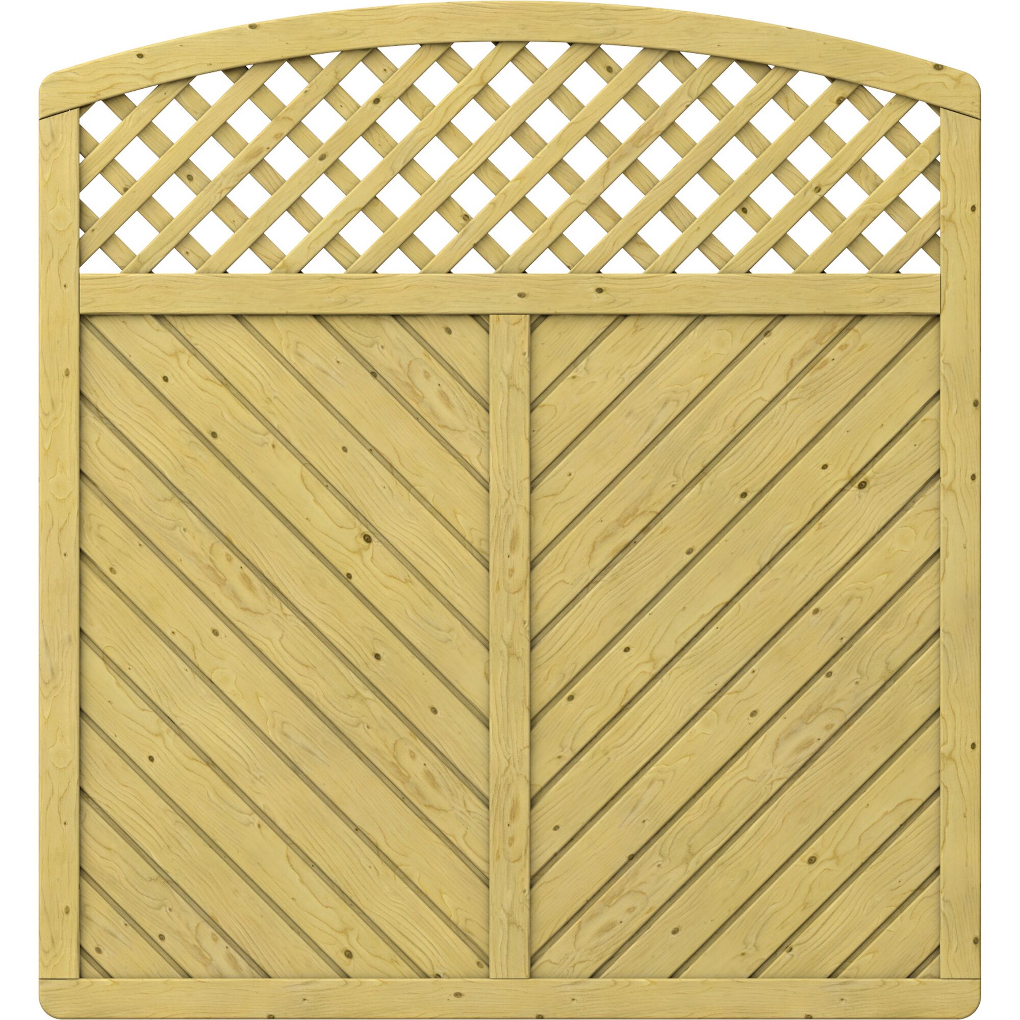 Holz Gartenzaun mit rundem Bogen