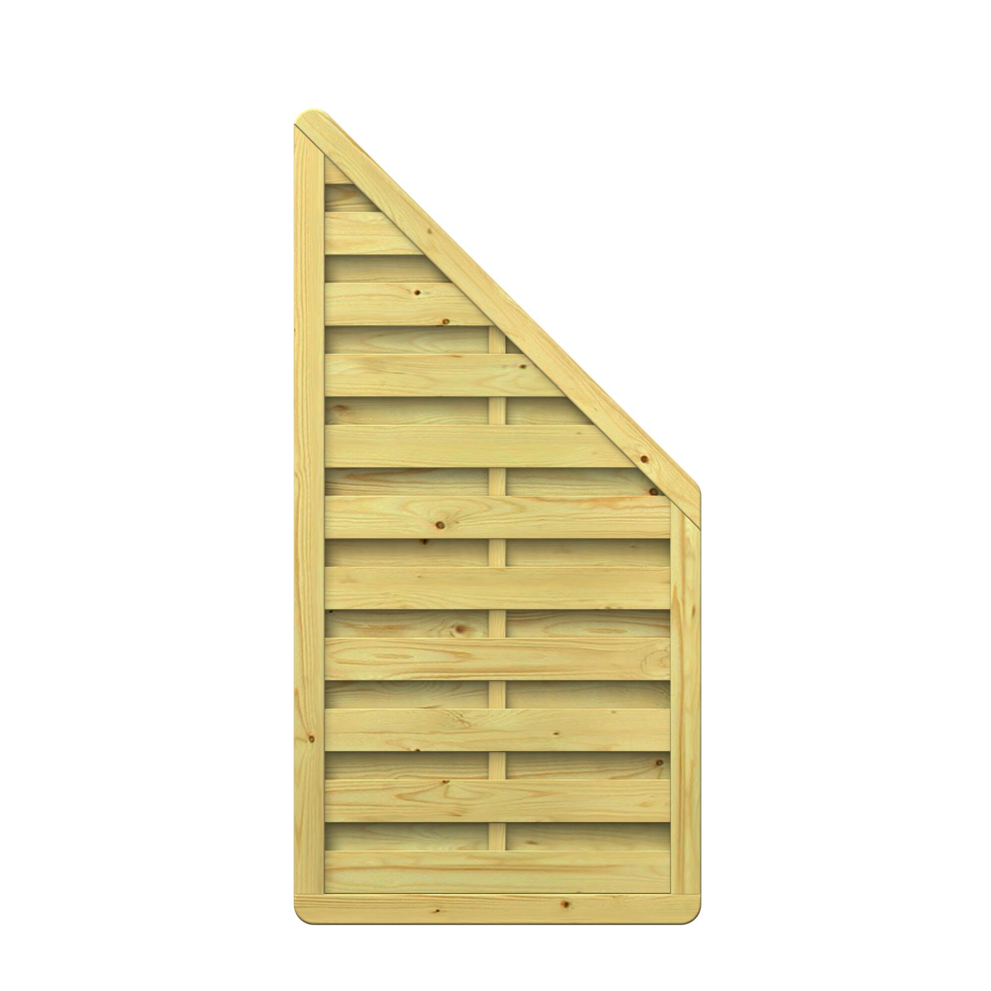 Holz-Sichtschutzwand XL Anschluss 89 x 179 auf 89