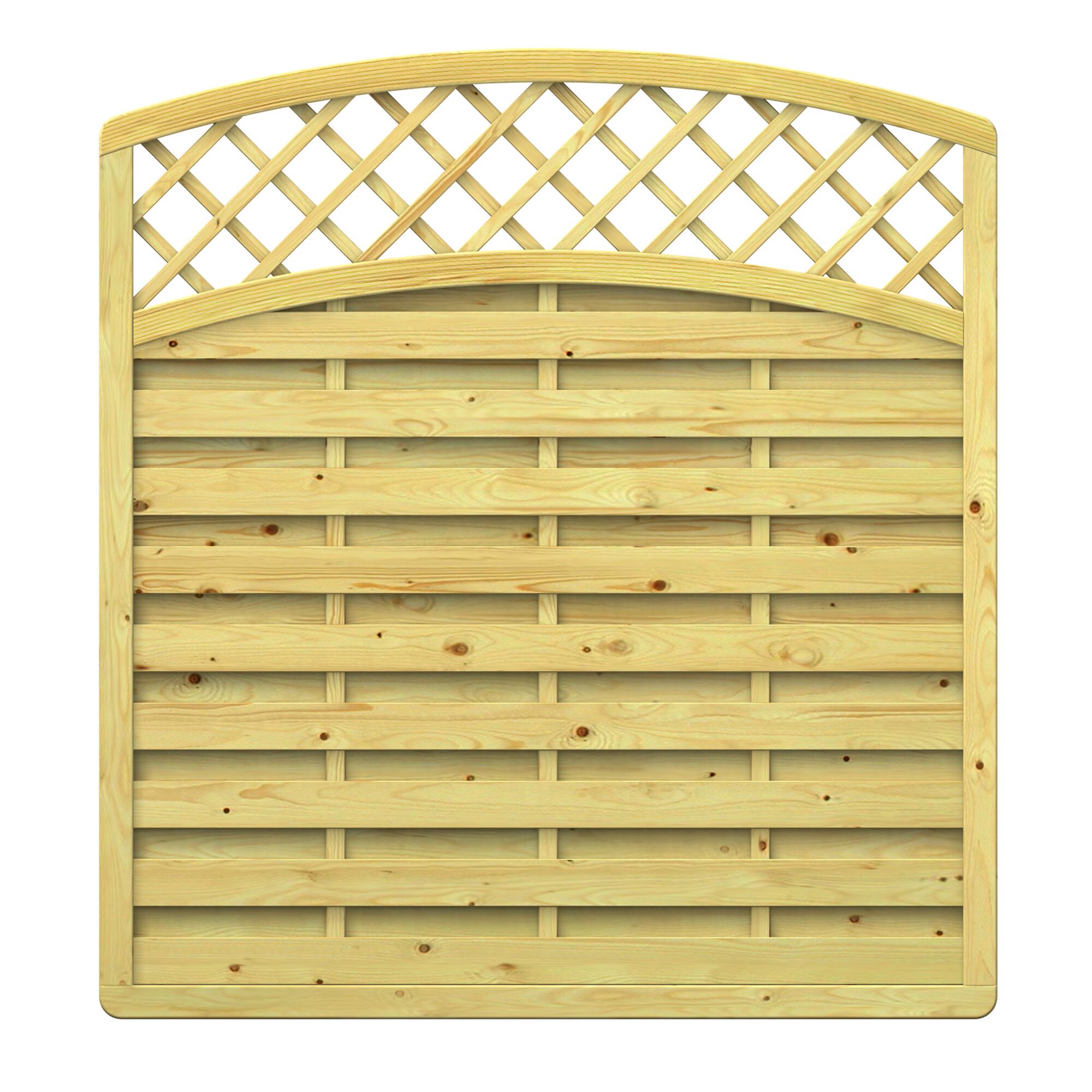 Holz Gartenzaun mit rundem Bogen
