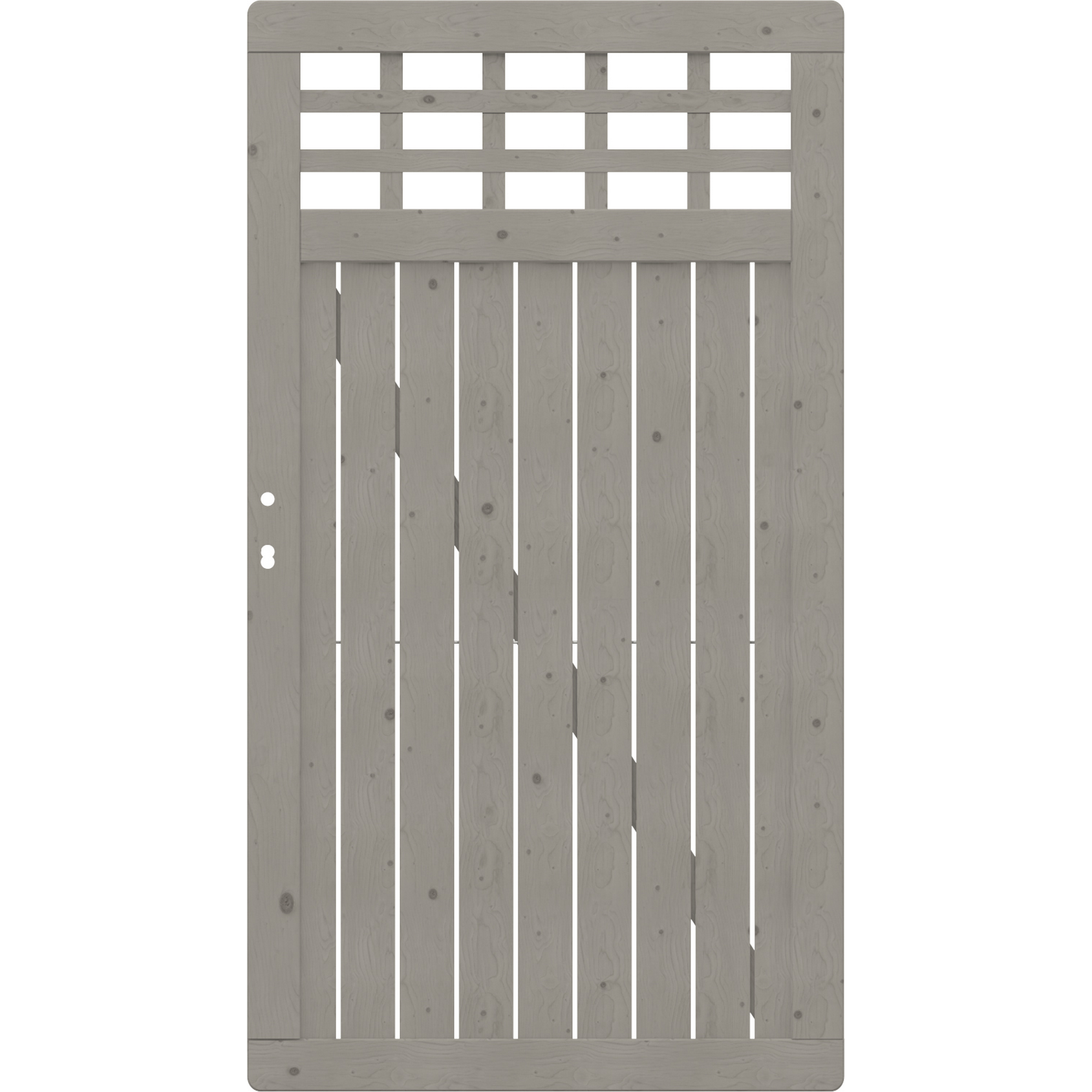Einzeltor 'Como' mit Gitter DIN rechts/links grau 98 x 179 cm + product picture