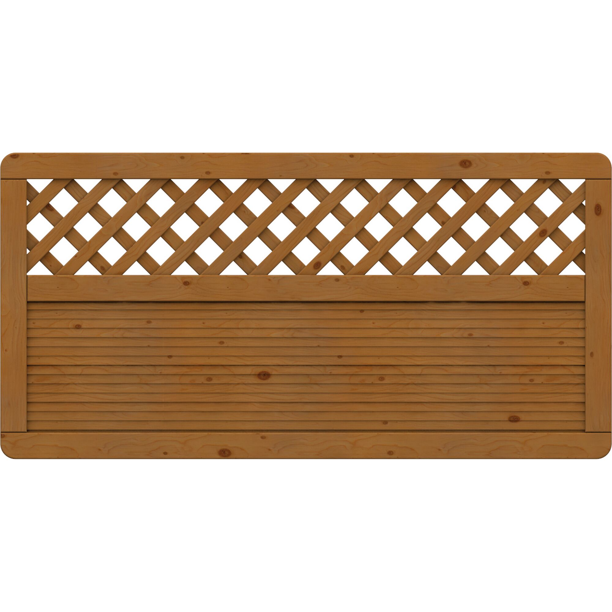 Holzlattenzaun ARZAGO mit Gitter
