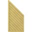 Holzpaneel in Trapezform