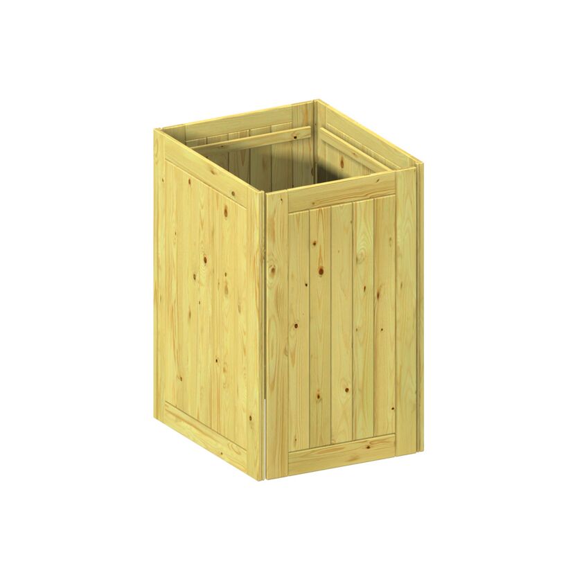 Holzkiste offen