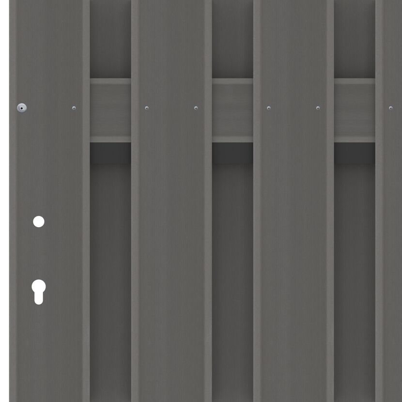 Anthrazites WPC-Tor JUMBO