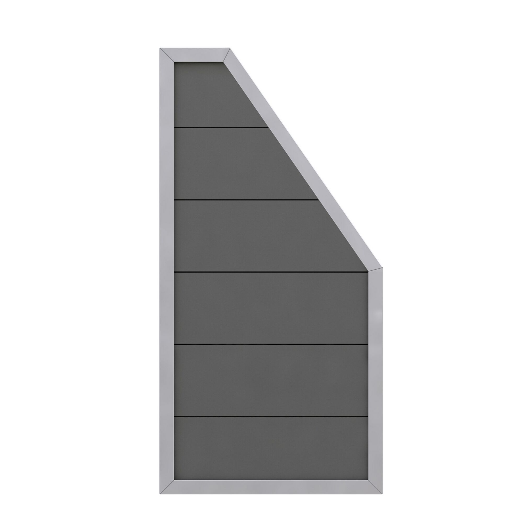 WPC Alu Abschluss anthrazit