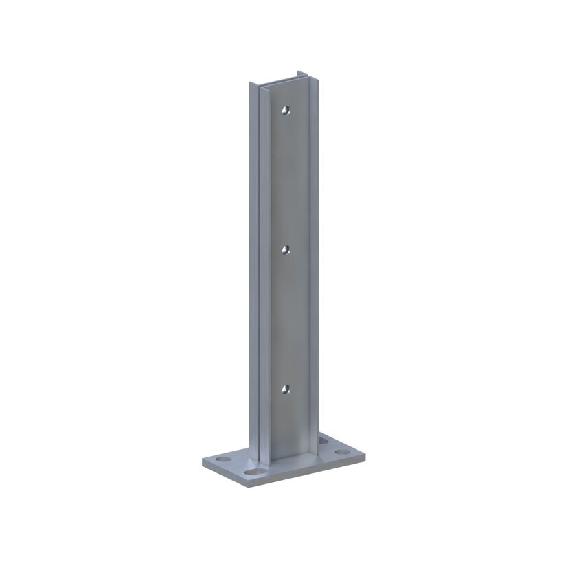 Pfostenträger 'System' Stahl 40 x 16 x 8 cm