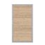 Holz Gartentor mit silbernem Rahmen
