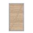 Helle Holztür mit diagonaler Holzstrebe
