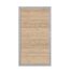 Holz Gartentor mit silbernem Rahmen