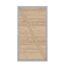 Holztor mit diagonaler Holzstrebe und silbernem Rahmen