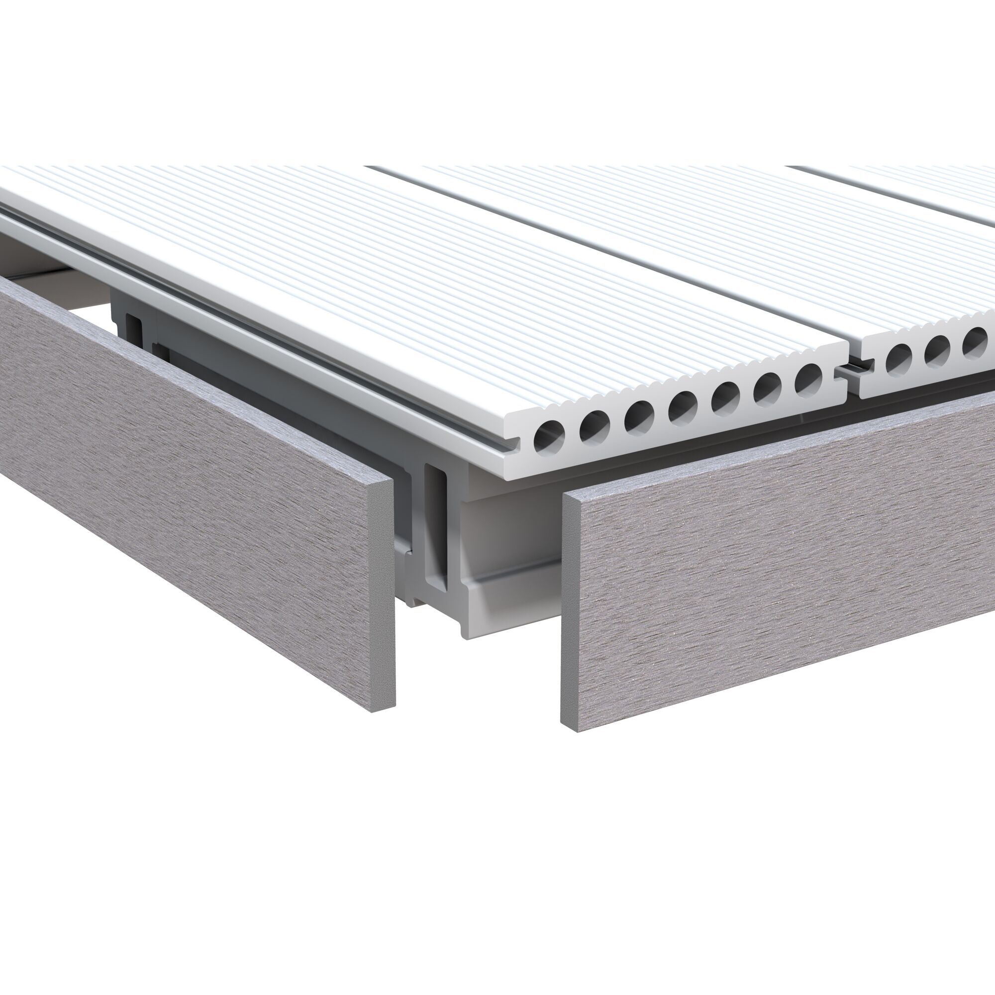 WPC-Diele DreamDeck anthrazit mit Unterkonstruktion