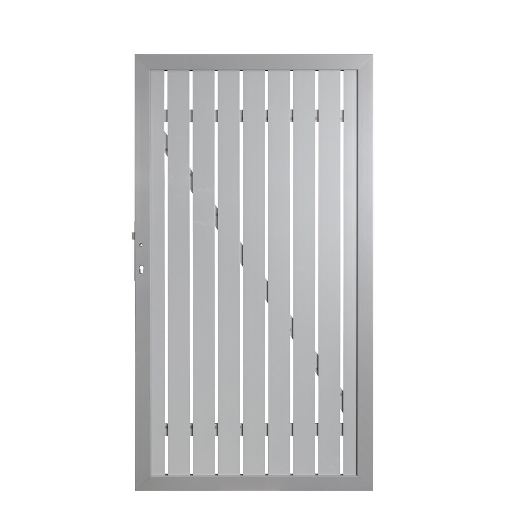 Graues Aluminium-Tor SQUADRA