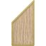Bambus-Sichtschutzwand mit Holzrahmen