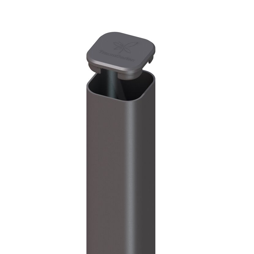 Anthraziter Metallpfosten 7x7x298 cm
