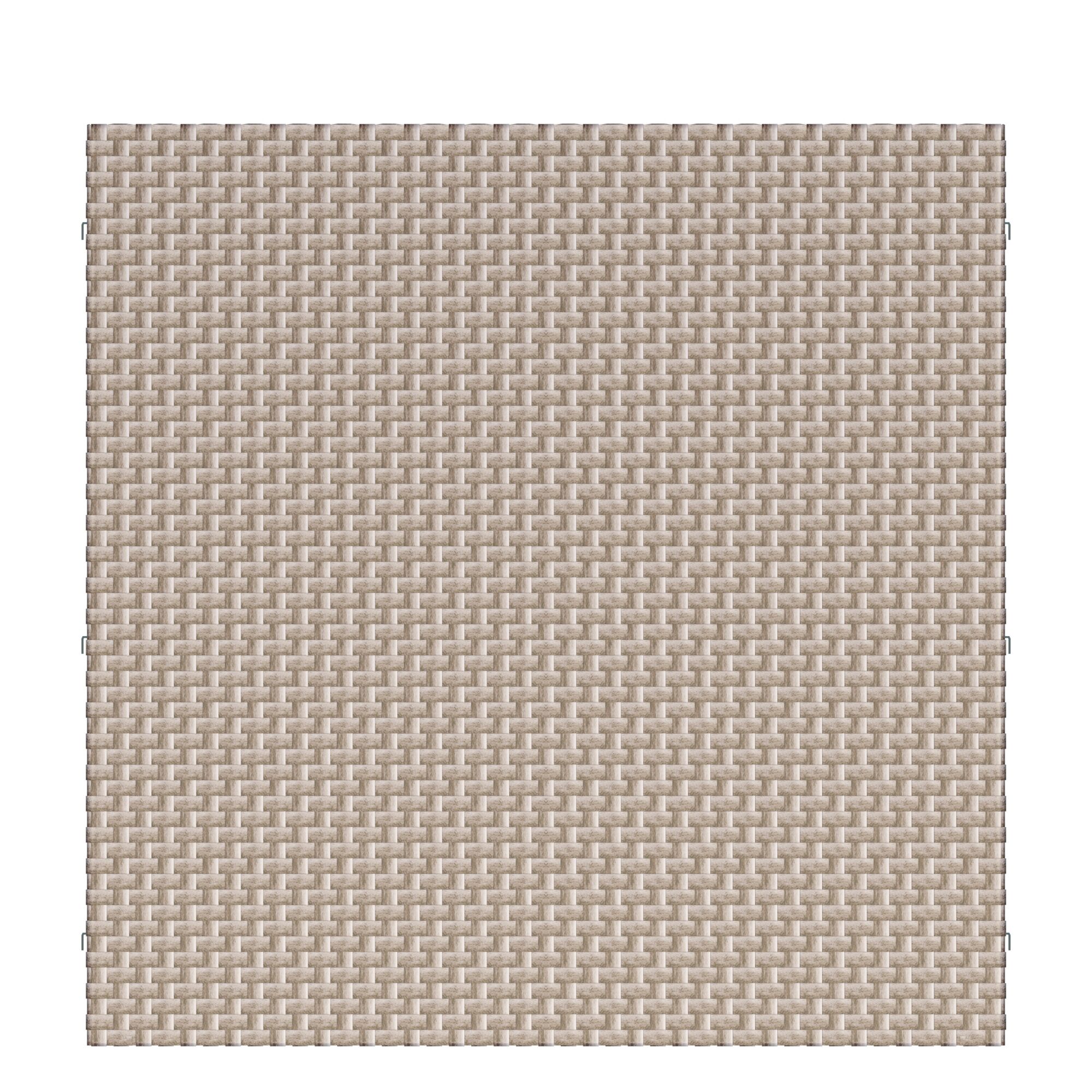Beige gewebte rechteckige Matte
