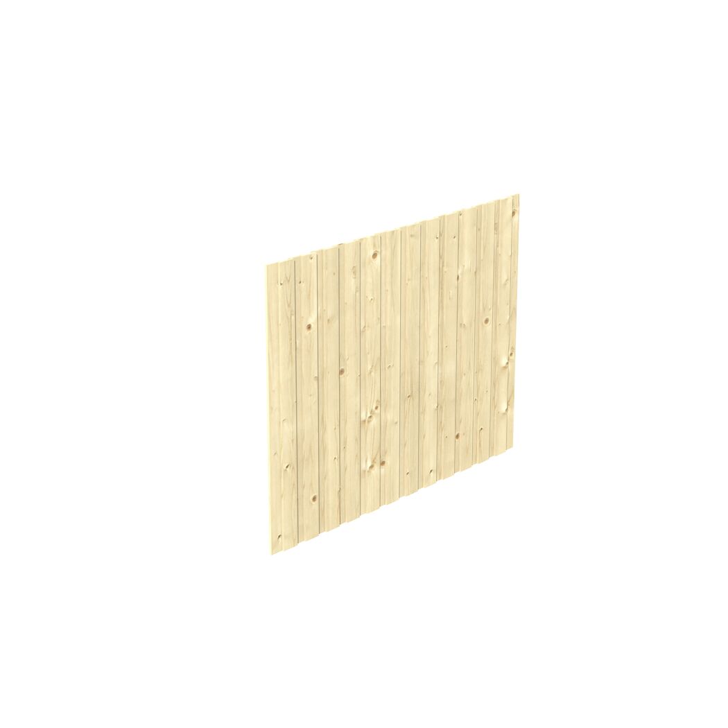 Carport-Seitenwand 230 x 180 cm unbehandelt Fichte