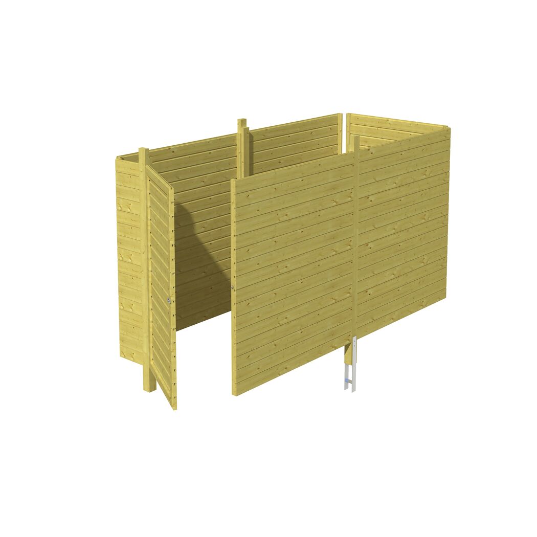 Holz-Abstellraum C3 378 x 164 cm