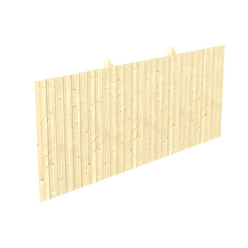 Rückwand aus Fichtenholz, natur