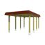 Holzcarport mit rotem Dach