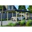 Einzelcarport 'Spreewald' 345 x 589 cm schwarze Blende KDI imprägniert