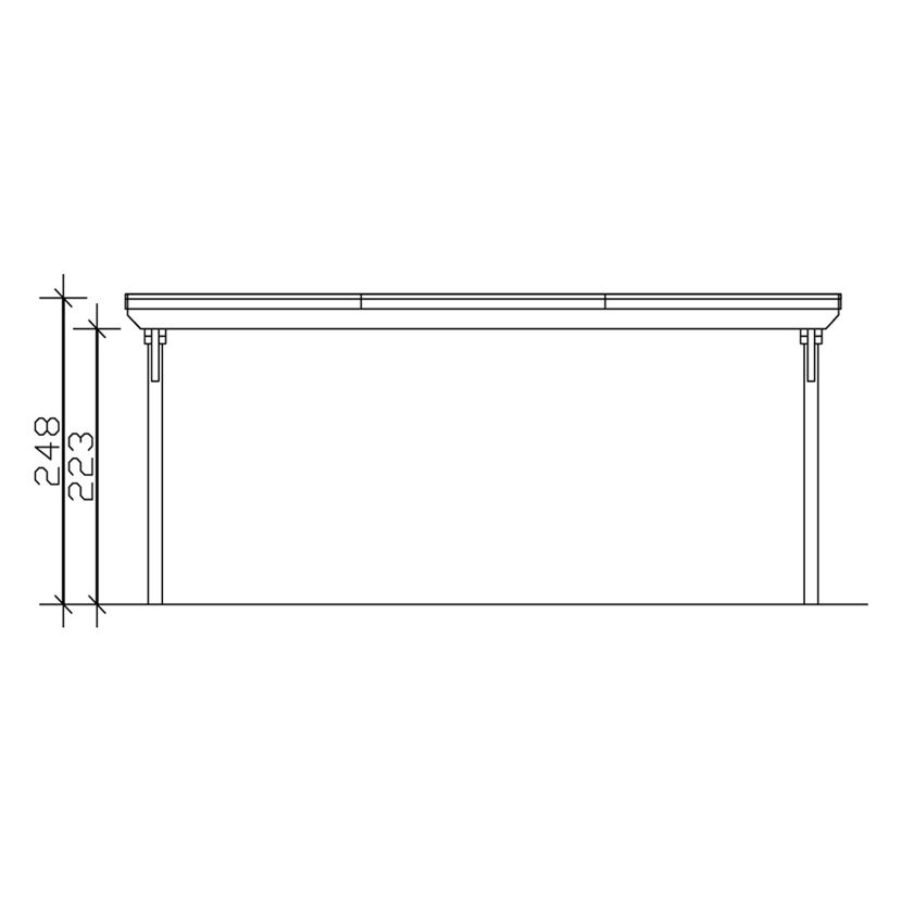 Doppelcarport 'Emsland' 613 x 604 cm unbehandelt