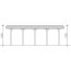 Zeichnung eines Carports mit Dach