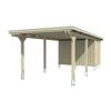 Holzcarport mit Schuppen