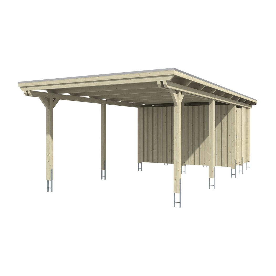 Holzcarport mit Abstellraum