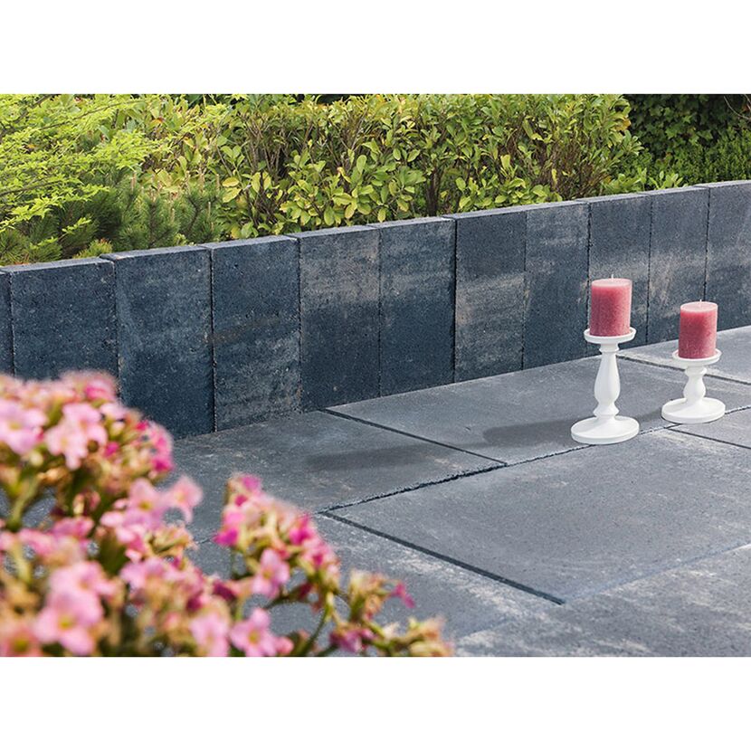 Palisade 'T-Fence Solid' Beton anthrazit 15 x 30 x 4,5 cm