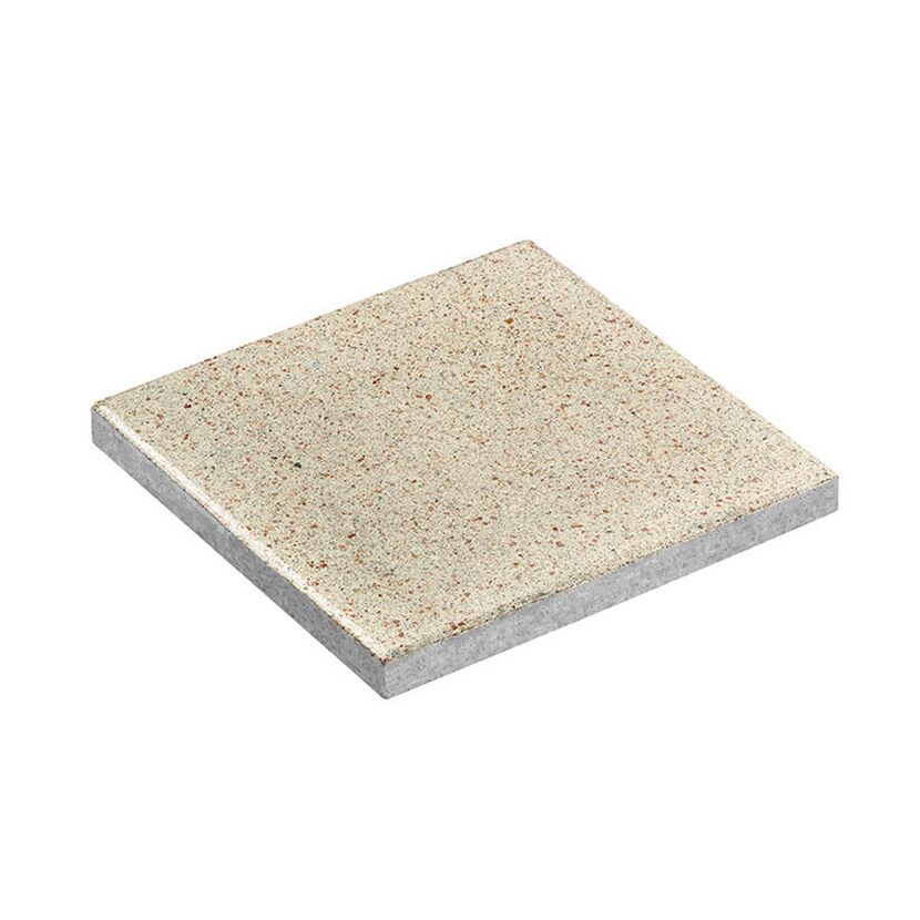 Terrassenplatte 'T-Court Sleek' Beton beige 40 x 40 x 4 cm
