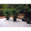 Terrassenplatte 'T-Court Sleek' Beton beige 40 x 40 x 4 cm