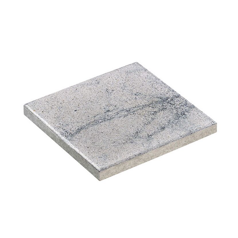 Terrassenplatte 'T-Court Sleek' Beton schwarz/weiß 40 x 40 x 4 cm