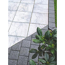 Verkleinertes Bild von Terrassenplatte 'T-Court Sleek' Beton schwarz/weiß 40 x 40 x 4 cm