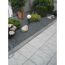 Terrassenplatte 'T-Court Sleek' Beton schwarz/weiß 40 x 40 x 4 cm