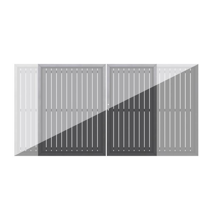 Brugmann Traumgarten Doppeltor Auf Mass Squadra Aluminium Ç Toom Baumarkt