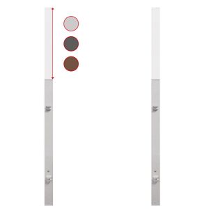 Torpfosten für Doppeltor 'System' 8 x 8 x 240 cm 2er Set