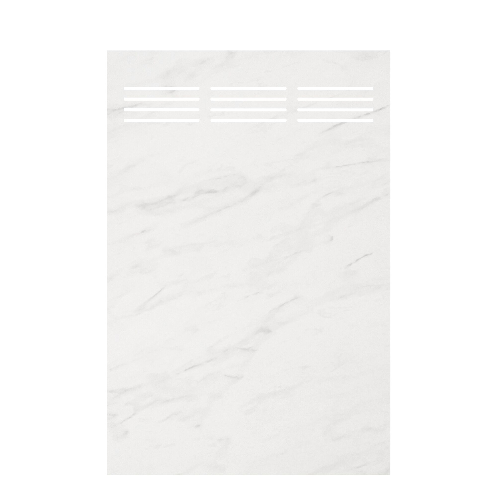 Weiße BOARD Rechteck Slot Marmorplatte